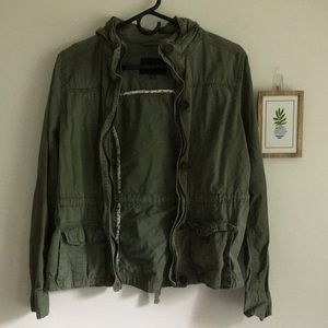 Green army jacket